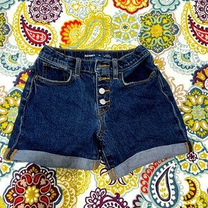 Old Navy High Rise Button Short Girls Sz 14